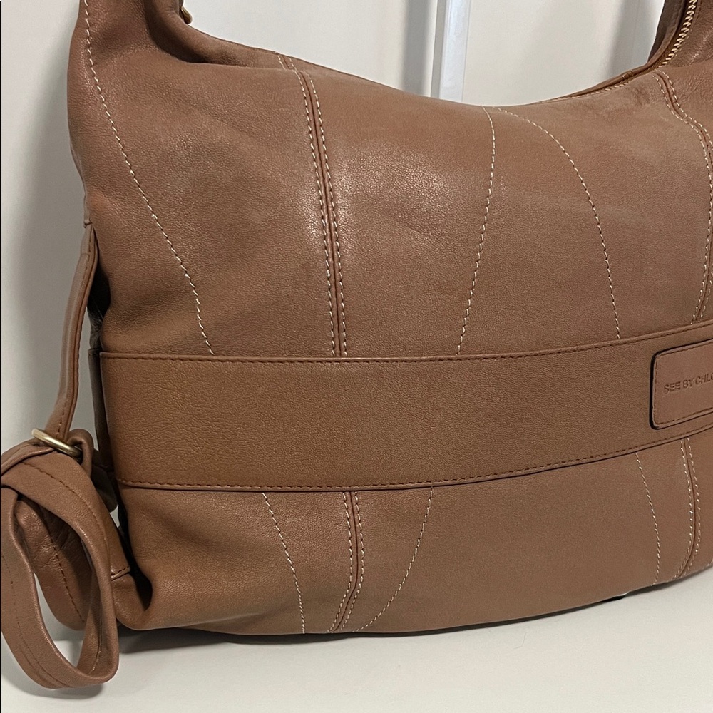 See by Chloe Dusty Pink/Brown Lesther Shoulder Bag - Picture 4 of 12